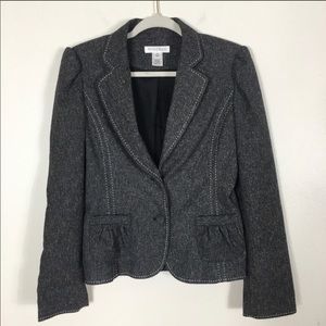 White House Black Market Grey Blazer Jacket